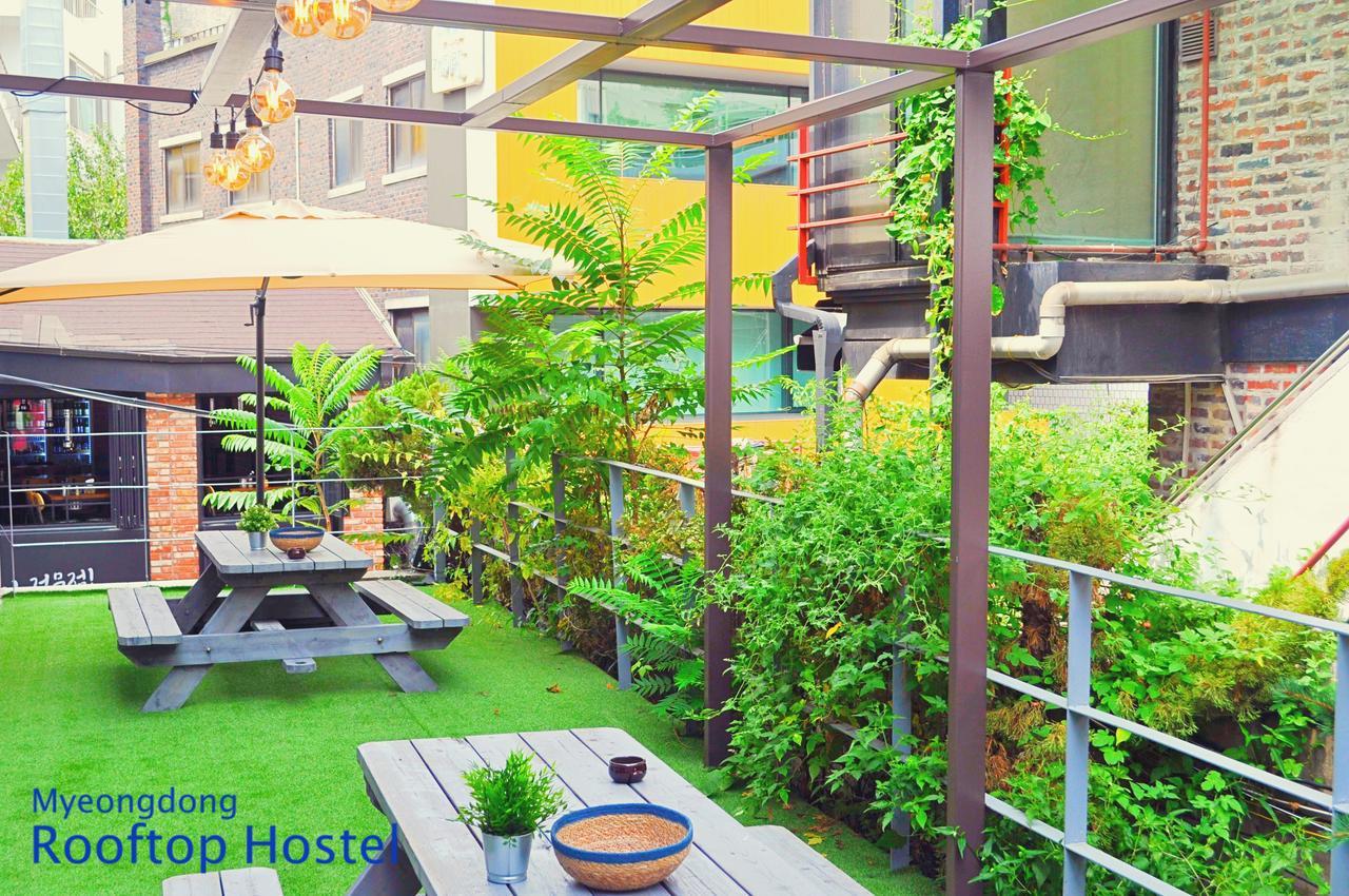 Myeongdong Rooftop Hostel Seoul Exteriör bild