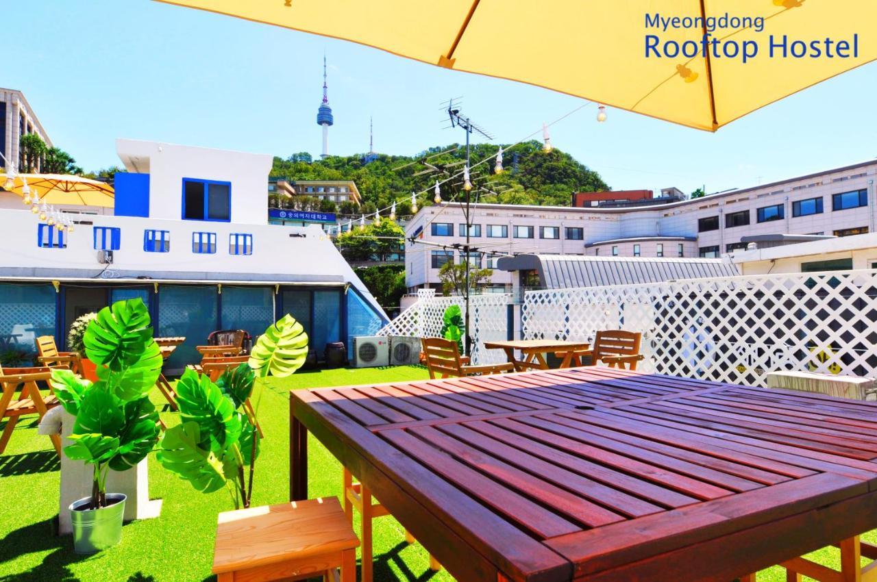 Myeongdong Rooftop Hostel Seoul Exteriör bild