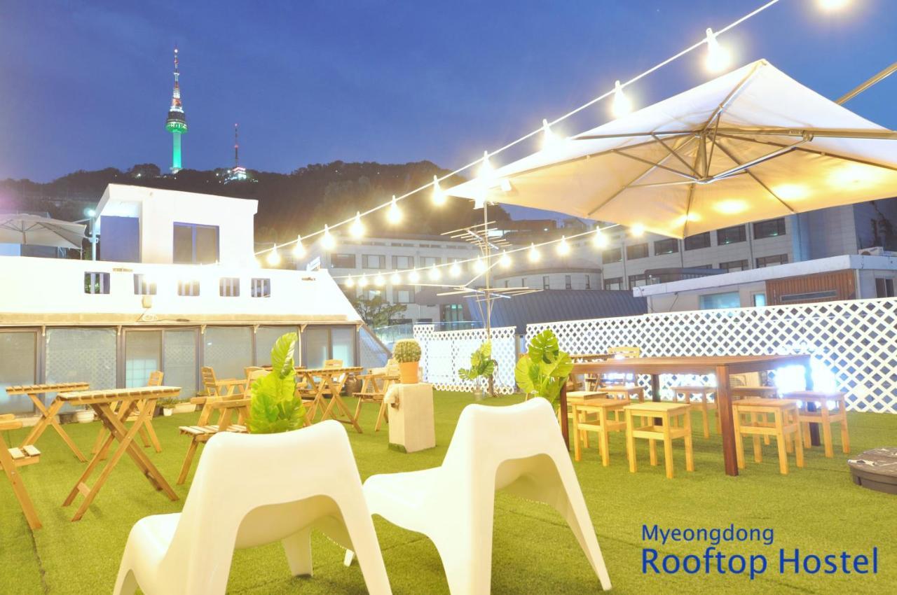 Myeongdong Rooftop Hostel Seoul Exteriör bild