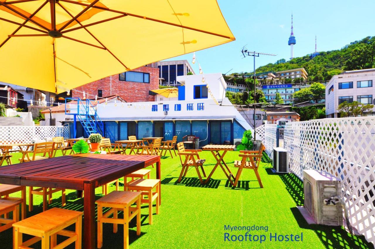 Myeongdong Rooftop Hostel Seoul Exteriör bild