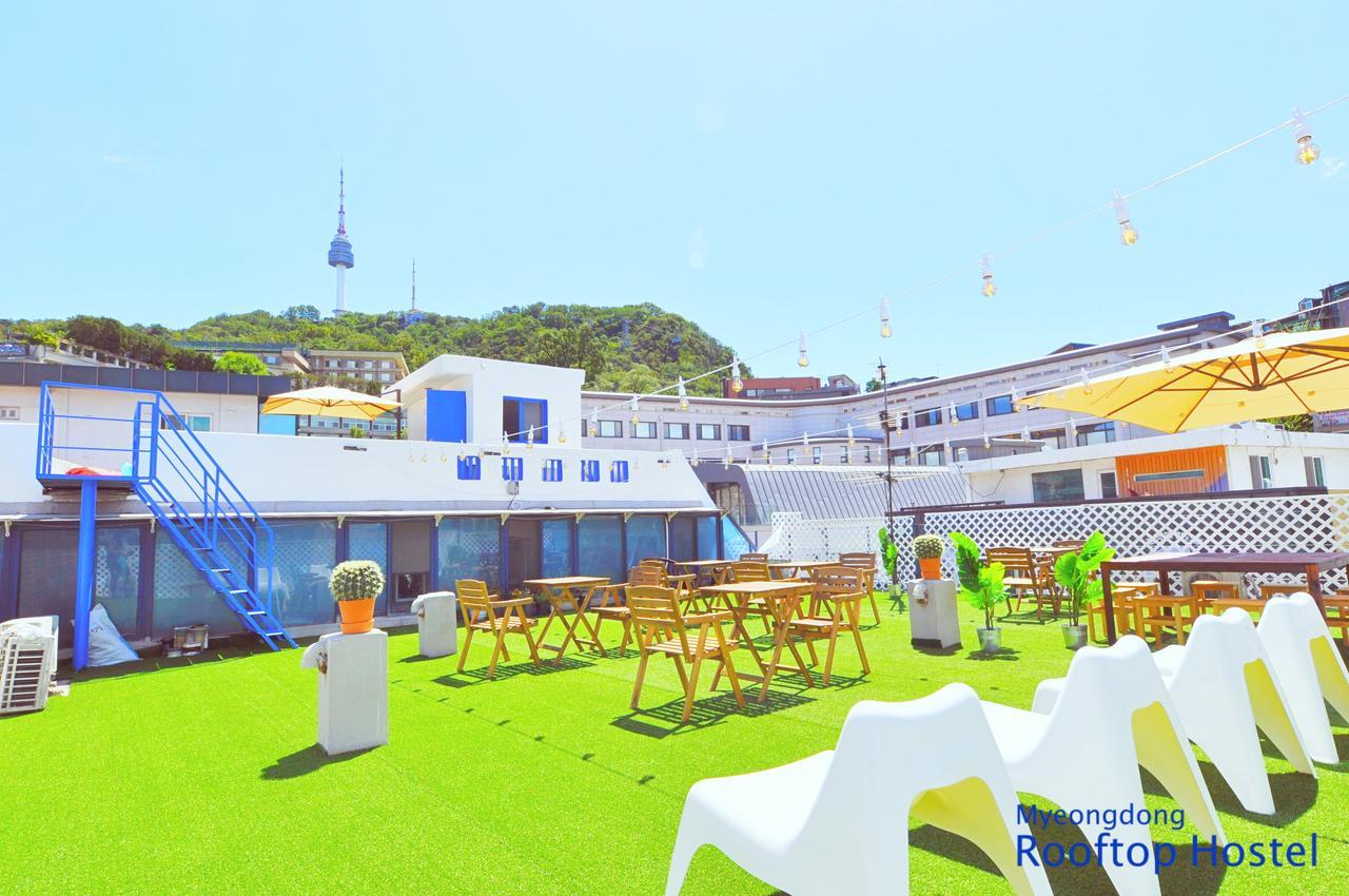 Myeongdong Rooftop Hostel Seoul Exteriör bild