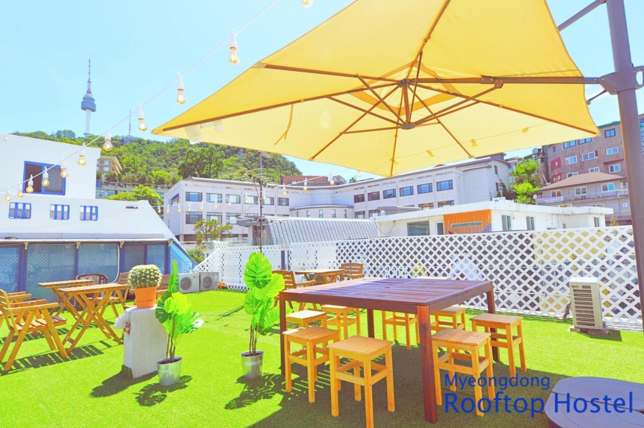 Myeongdong Rooftop Hostel Seoul Exteriör bild