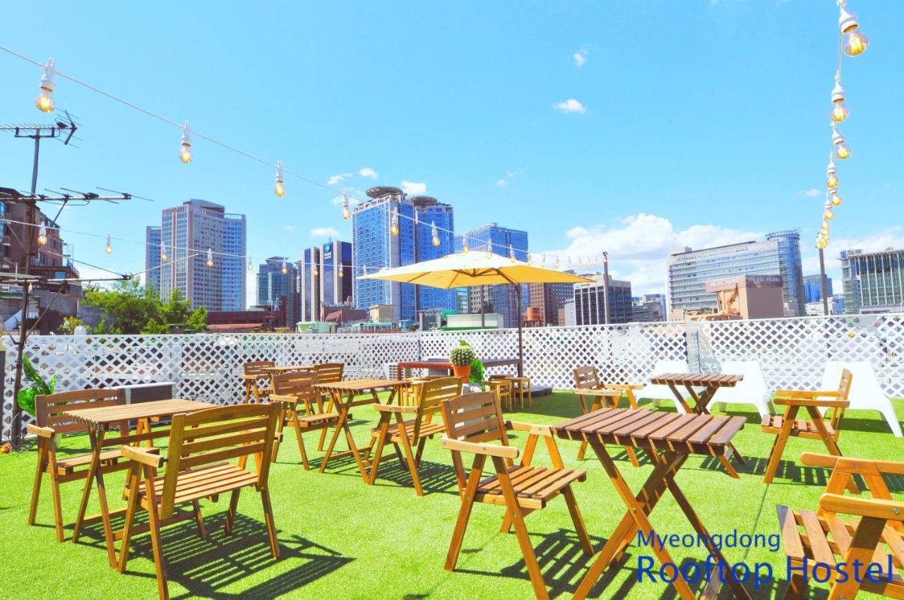 Myeongdong Rooftop Hostel Seoul Exteriör bild